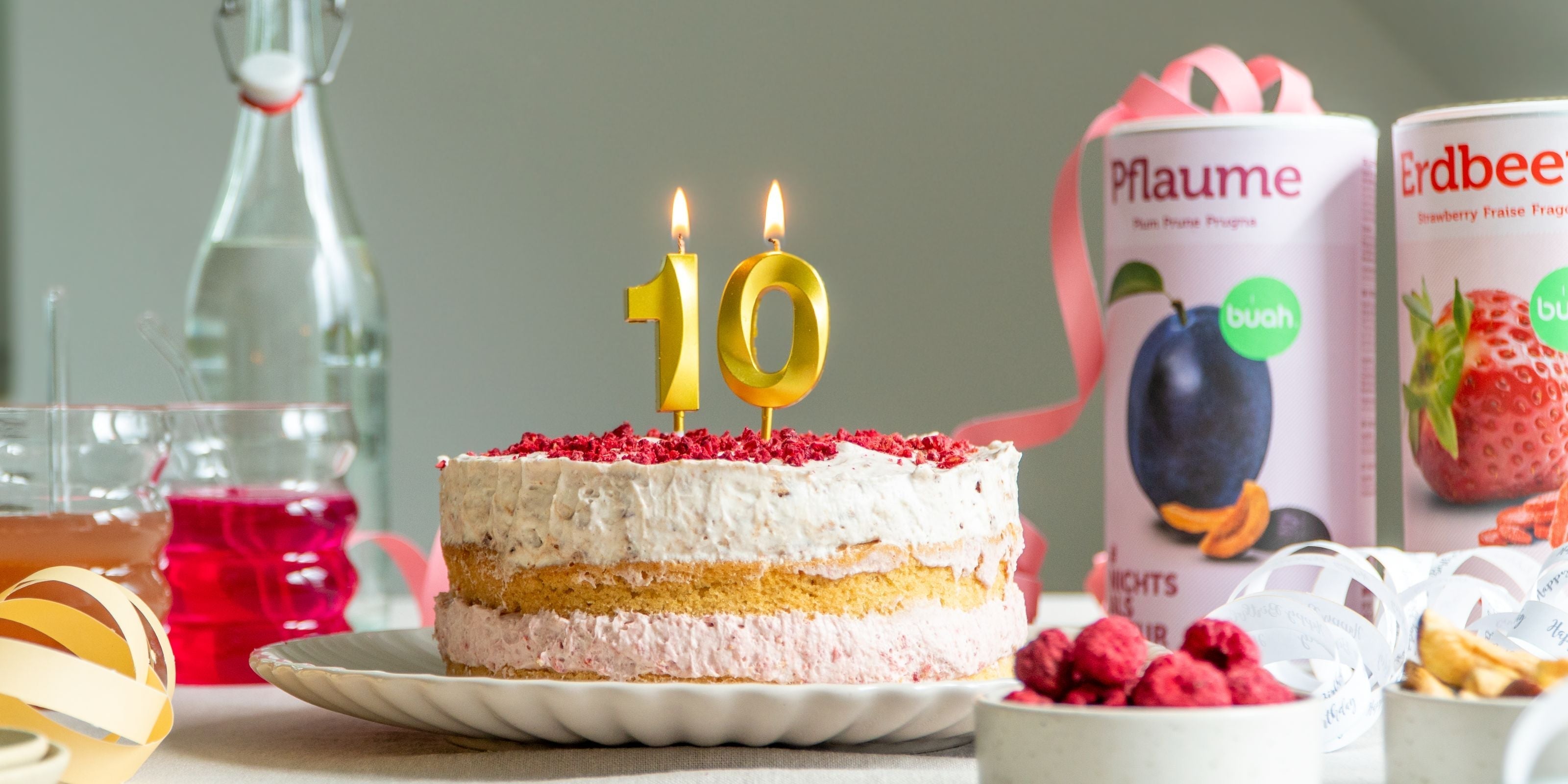 buah Geburtstagstorte - 10 Jahre buah