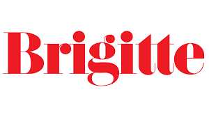 logo der Brigitte als Schriftzug in Rot auf weissem Hintergrund