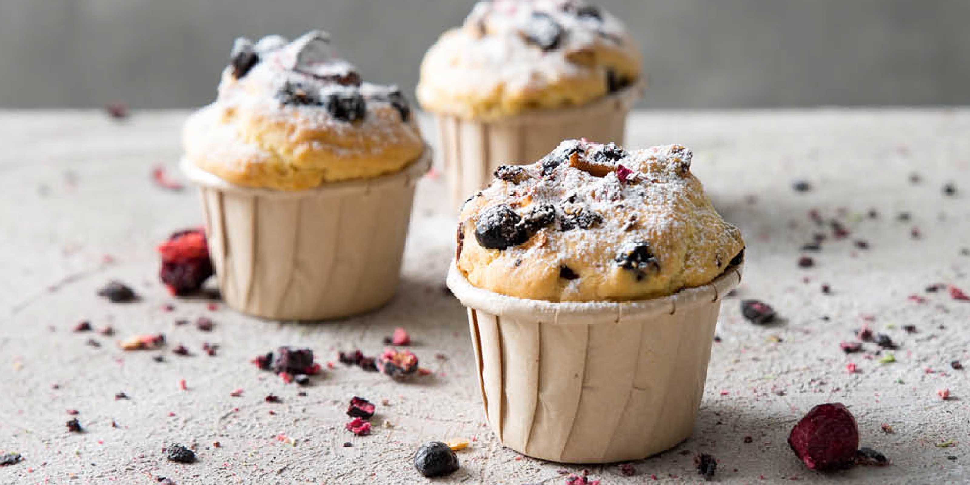 Saftige Beeren-Muffins