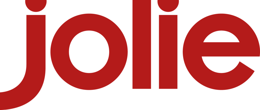 logo der Jolie als Schriftzug in Rot auf transparentem Hintergrund 